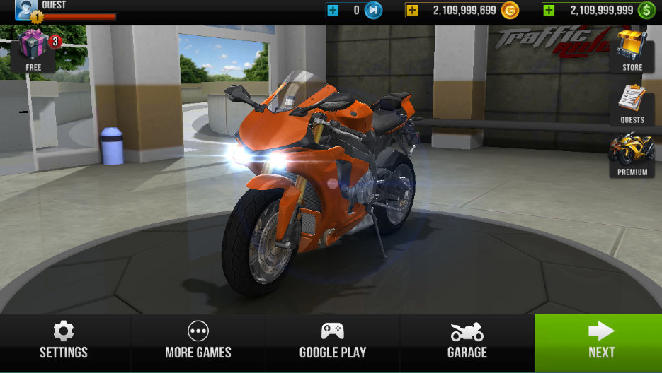 公路骑手3D游戏无限货币下载(Traffic Rider)