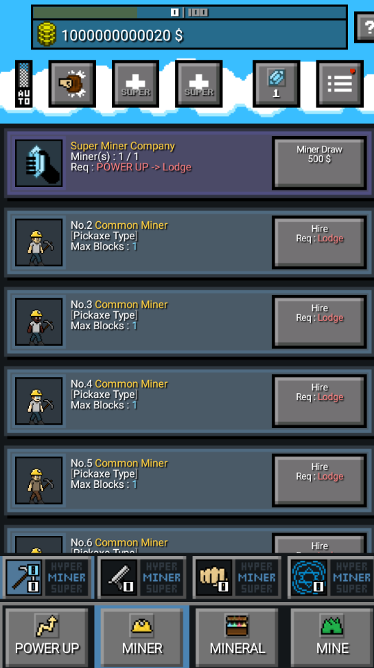 超级矿工培育矿工无限金币下载(Super Miner)
