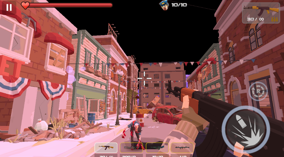 像素僵尸射击无限金币下载(Zombie Poly)